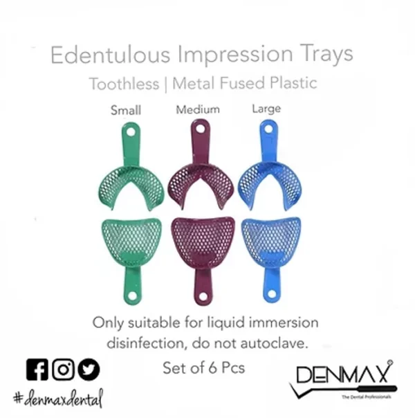 Edentulous Impression Trays – Precise & Comfortable Fit for Dental Impressions-Denmax