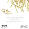 Screw Post – Gold Plated | Precision Dental Retention Posts for Long-Lasting Restorations-Denmax
