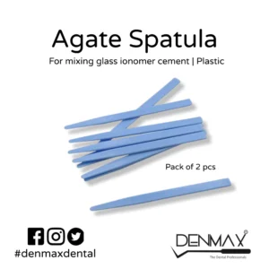Agate Spatula – Premium Mixing Tool for Dental & Lab Use-Denmax