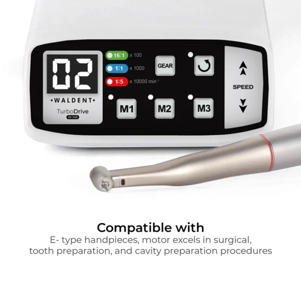 Waldent TurboDrive Brushless LED Electric Motor With 1:5 Increasing Handpiece (W-146)