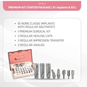 NORIS Premium Kit Starter Package ( 10 Implants & Kit )